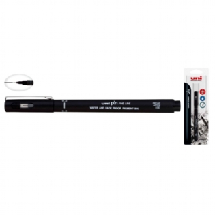 Caneta Tecnica Pin Uni Mitsubichi 0.5 Preta | Daiso