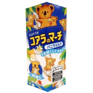 Biscoito Koala Sabor Leite E Baunilha - Pacote Familia 195g