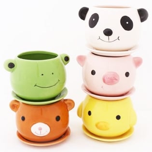 Vaso Para Plantas Dolamita - Modelo: Animais