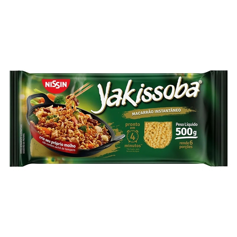 YOSA テラソフト 75x140cm Macarrão Instantâneo Yakissoba Nissin - 500 Gramas | Daiso