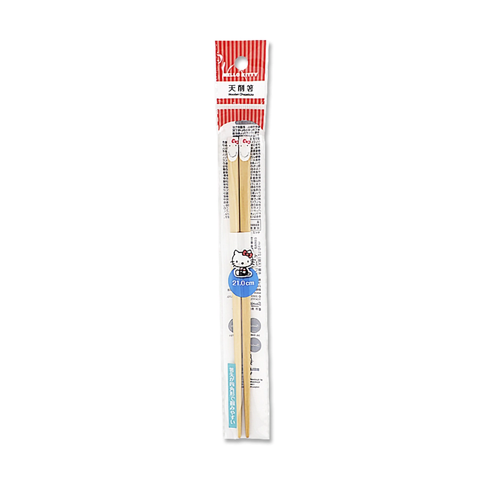 Hashi Madeira (Tamanho:21cm) - Modelo Hello Kitty | Daiso