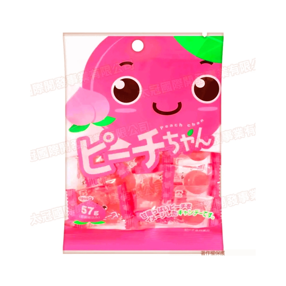 Peach-Chan - Bala Sabor Pêssego - Kawaguchi Seika Peach Chan Candy