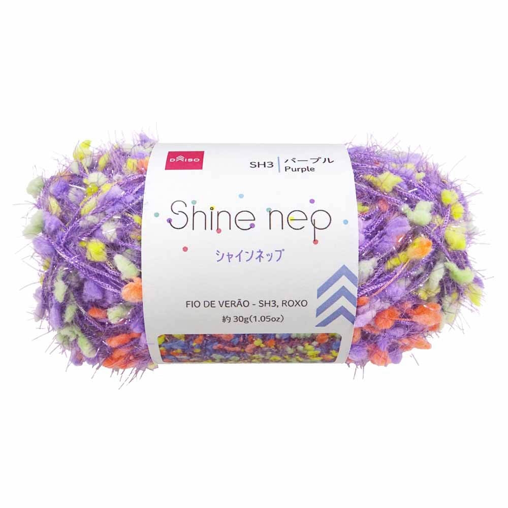 Linha De Poliéster Para Crochê Cor Roxo | Daiso