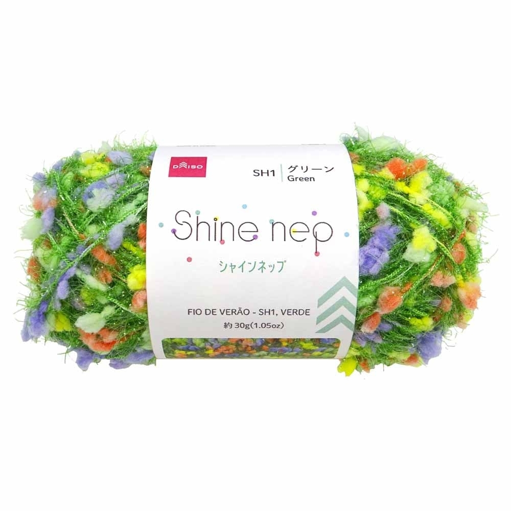 Linha De Poliéster Para Crochê Cor Verde | Daiso