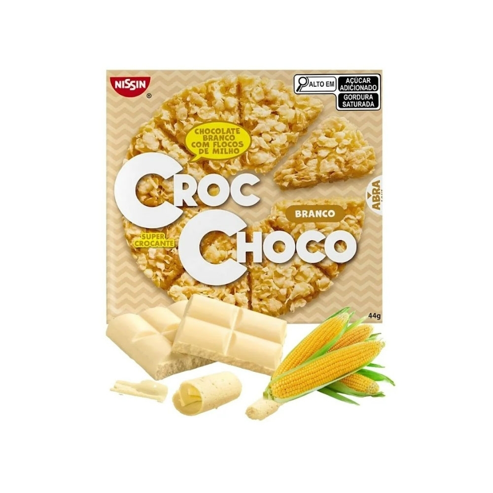 Chocolate Nissin Croc Choco Modelo: Chocolate Branco Com Flocos